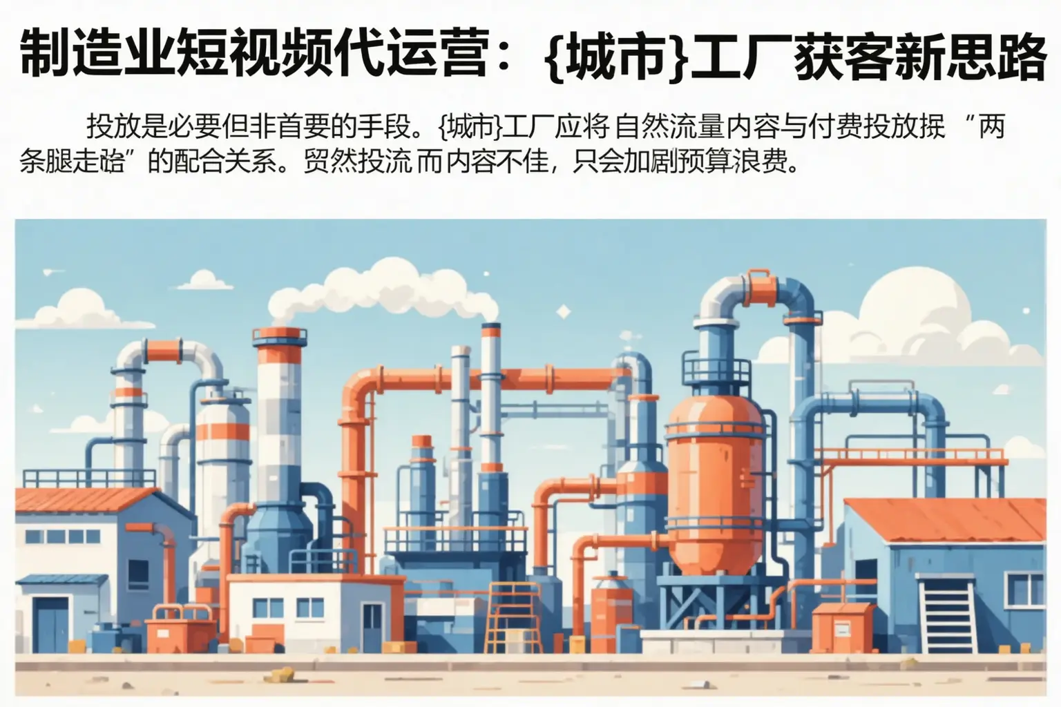 制造业短视频代运营:锡林郭勒工厂获客新思路