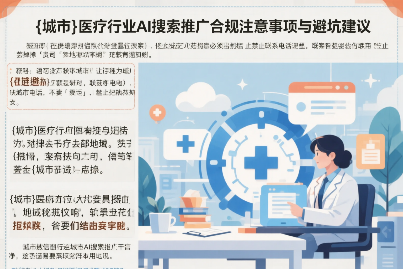 锡林郭勒医疗行业AI搜索推广合规注意事项与避坑建议