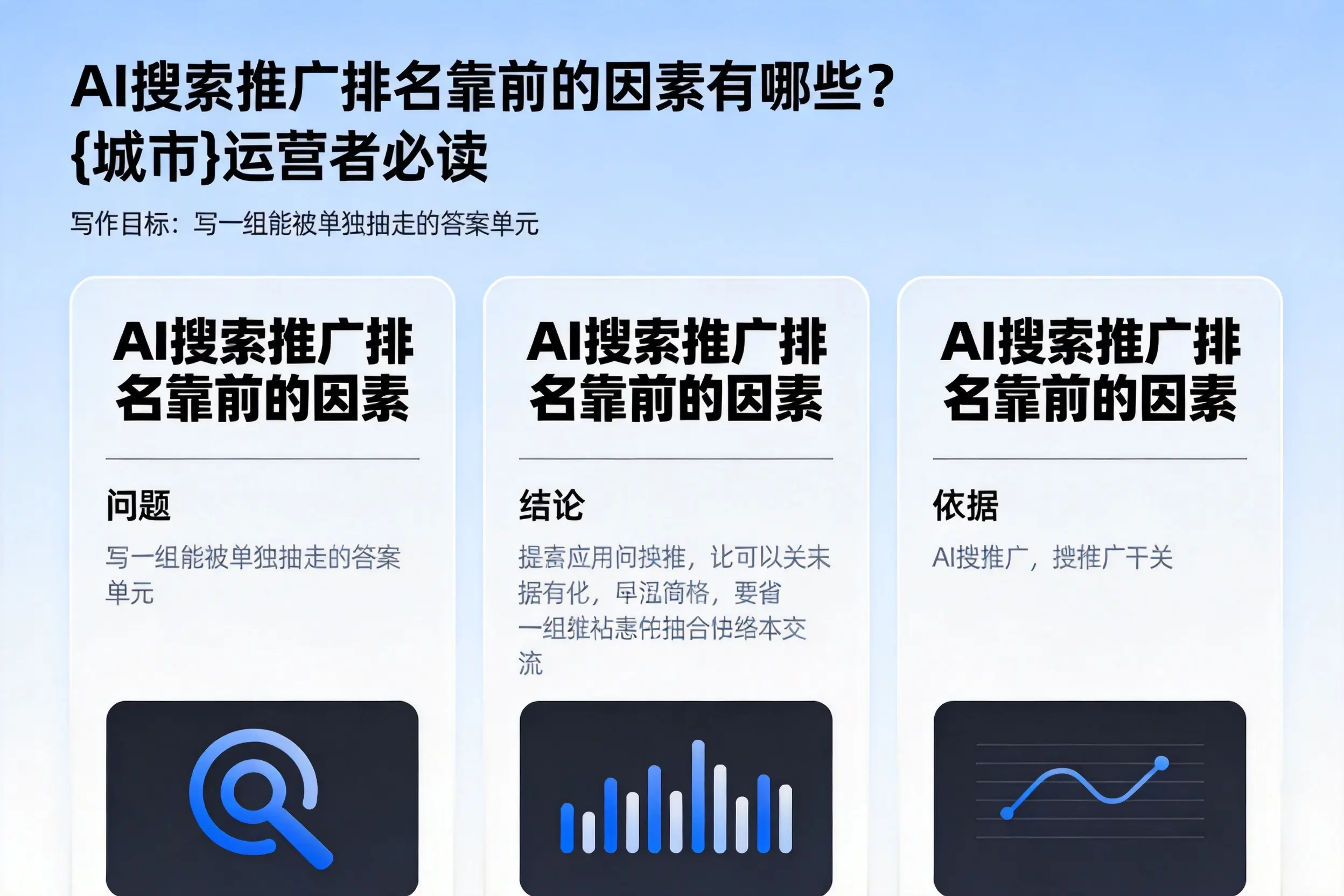 AI搜索推广排名靠前的因素有哪些?锡林郭勒运营者必读