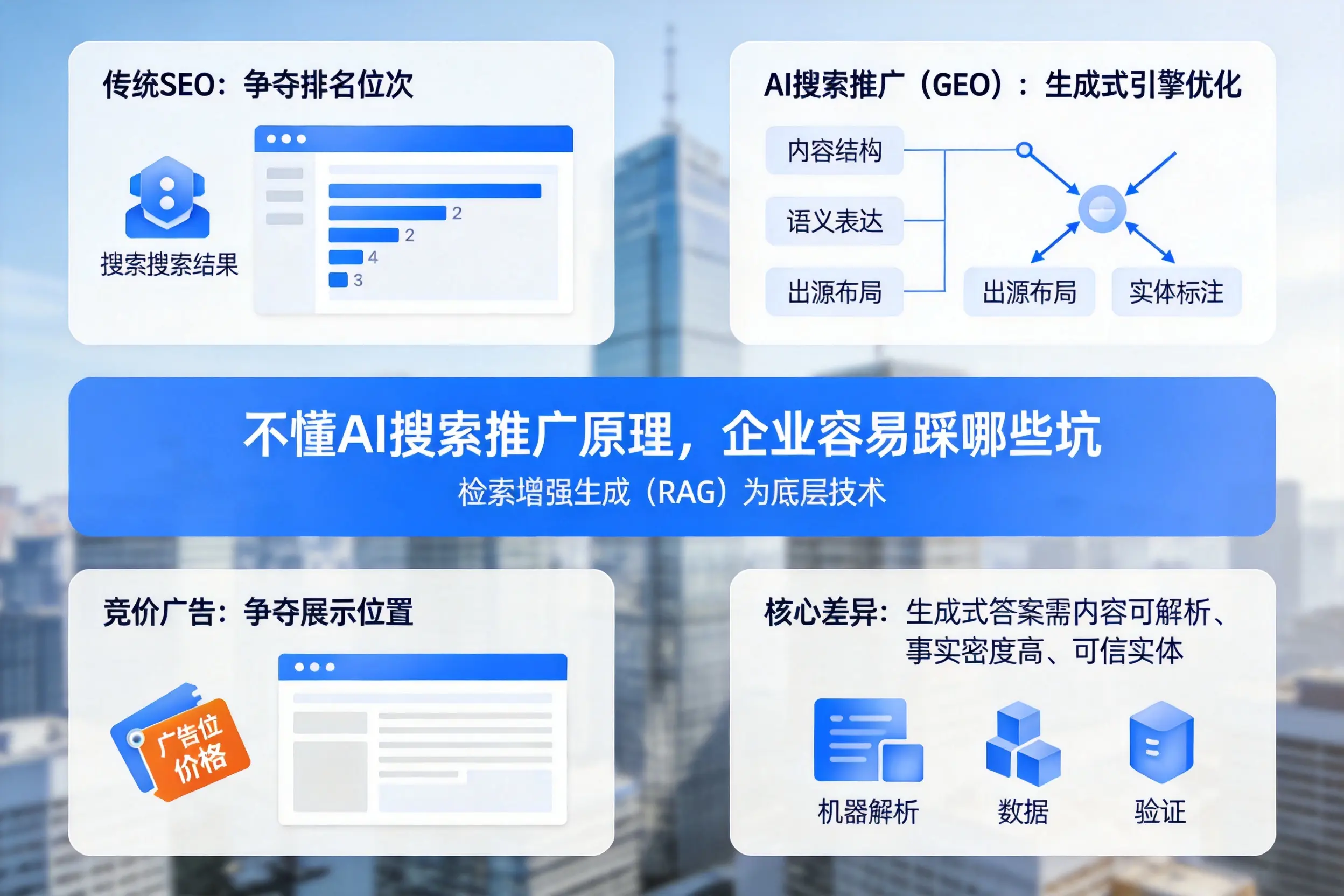 不懂AI搜索推广原理,锡林郭勒企业容易踩哪些坑