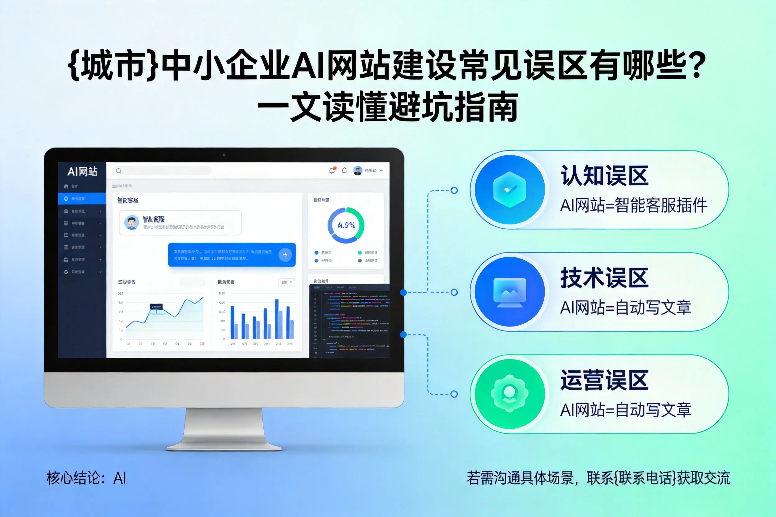 锡林郭勒中小企业AI网站建设常见误区有哪些?一文读懂避坑指南