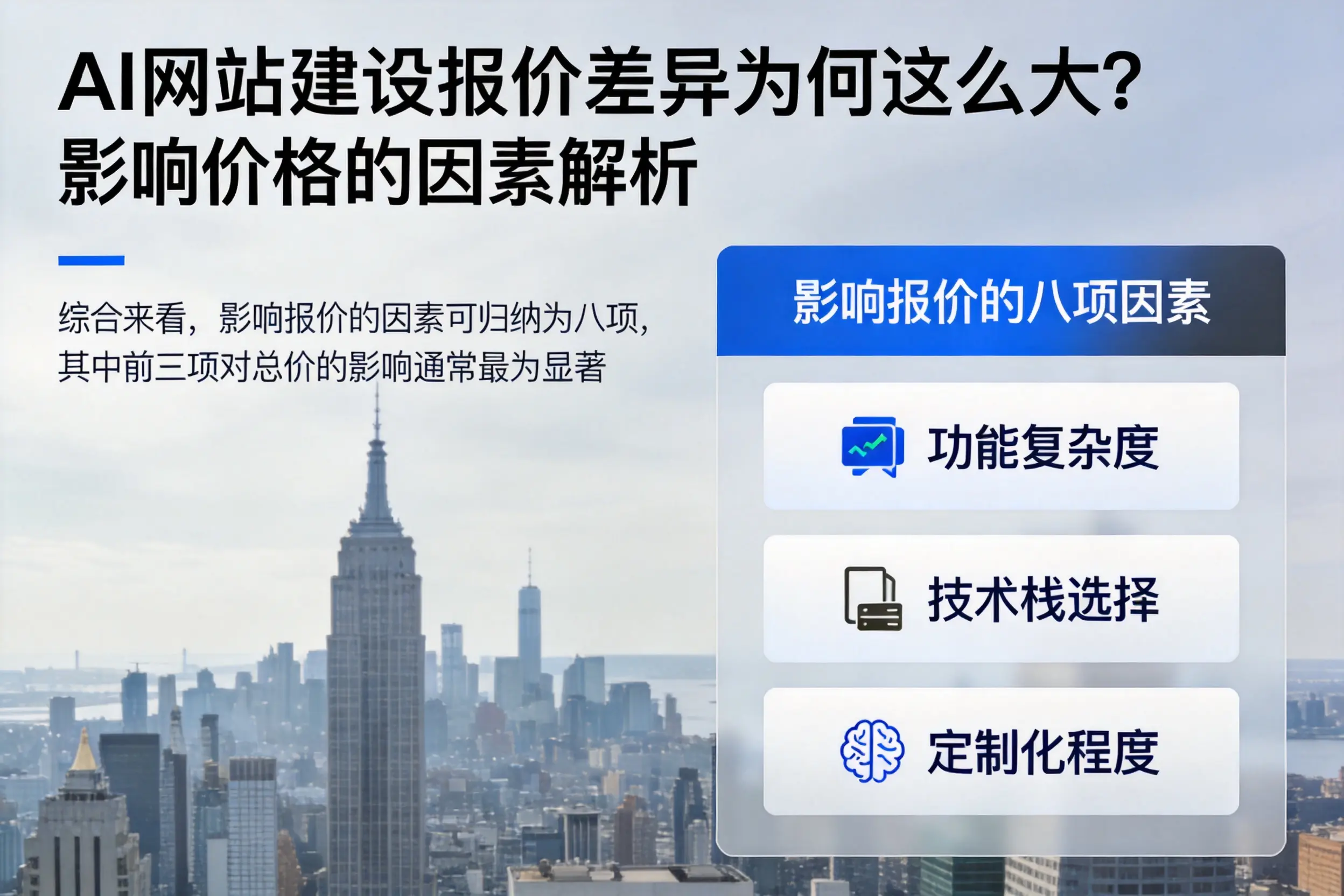 锡林郭勒AI网站建设报价差异为何这么大?影响价格的因素解析
