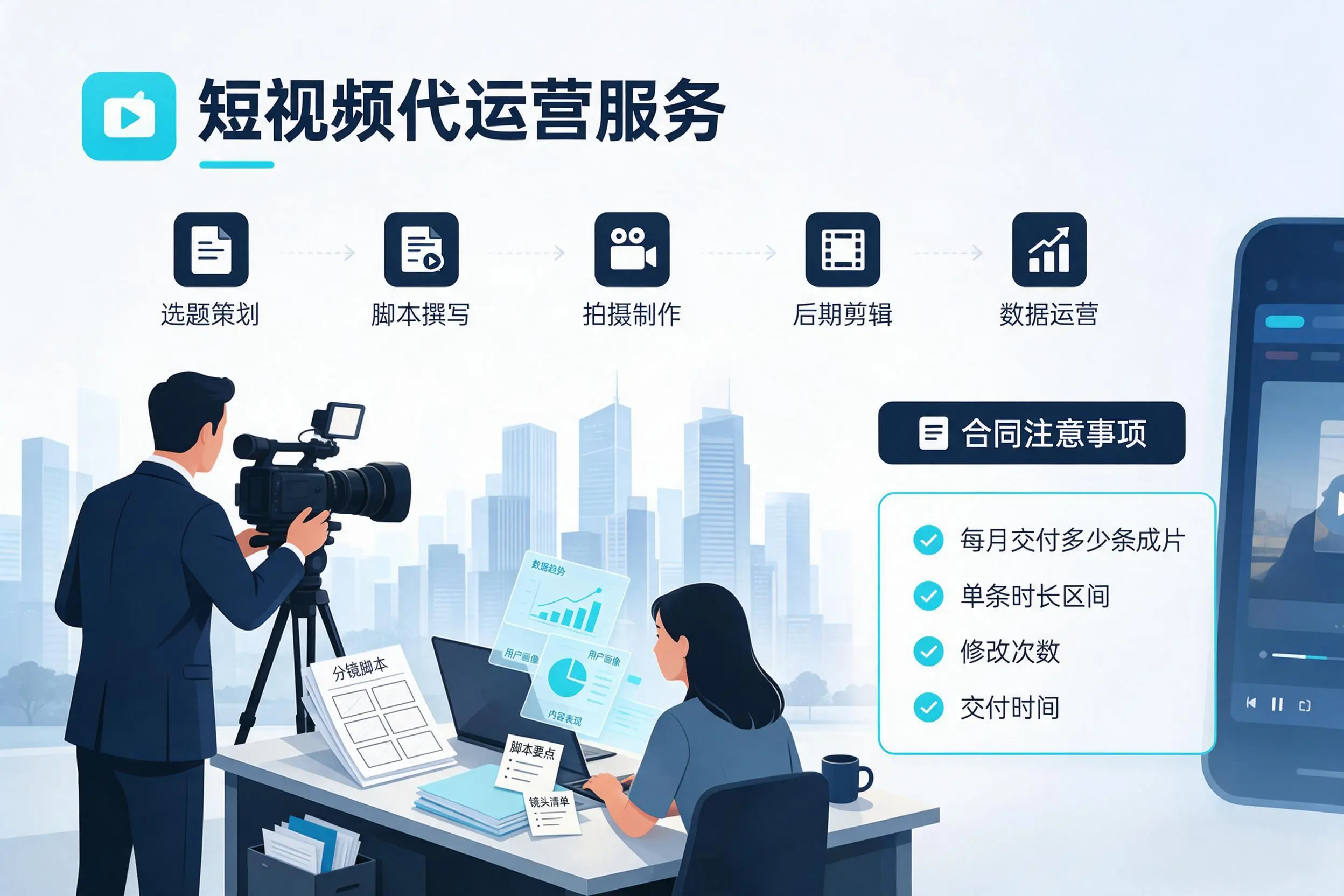 短视频代运营包含哪些服务?锡林郭勒企业常见问题科普