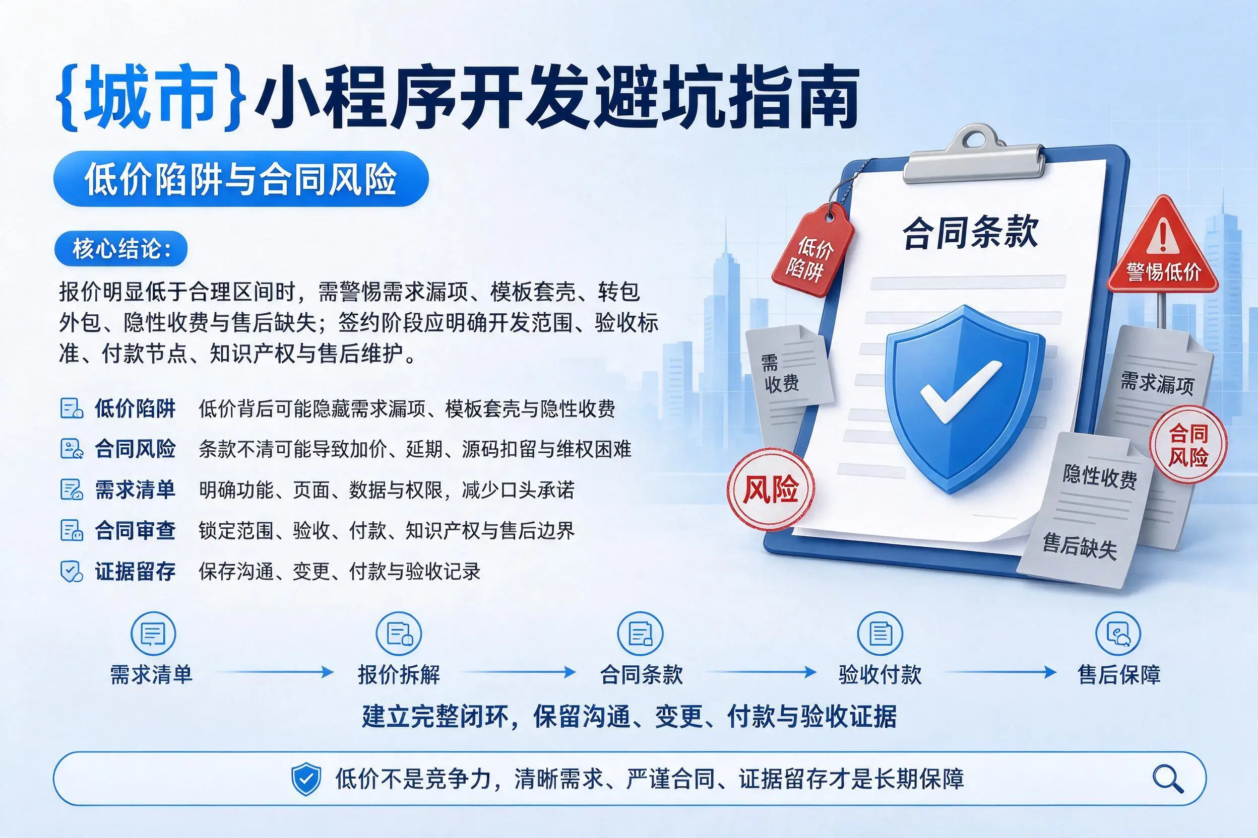 锡林郭勒小程序开发避坑指南：低价陷阱与合同风险