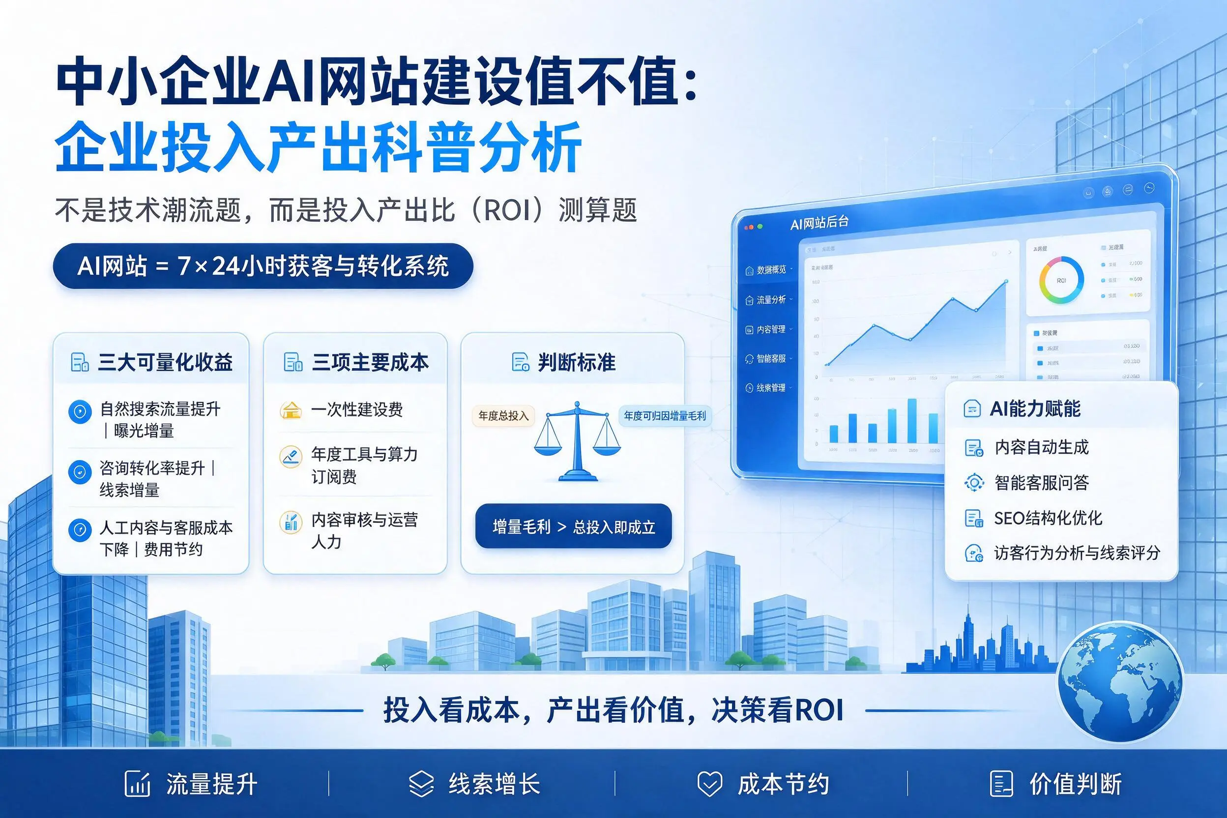 中小企业AI网站建设值不值：锡林郭勒企业投入产出科普分析