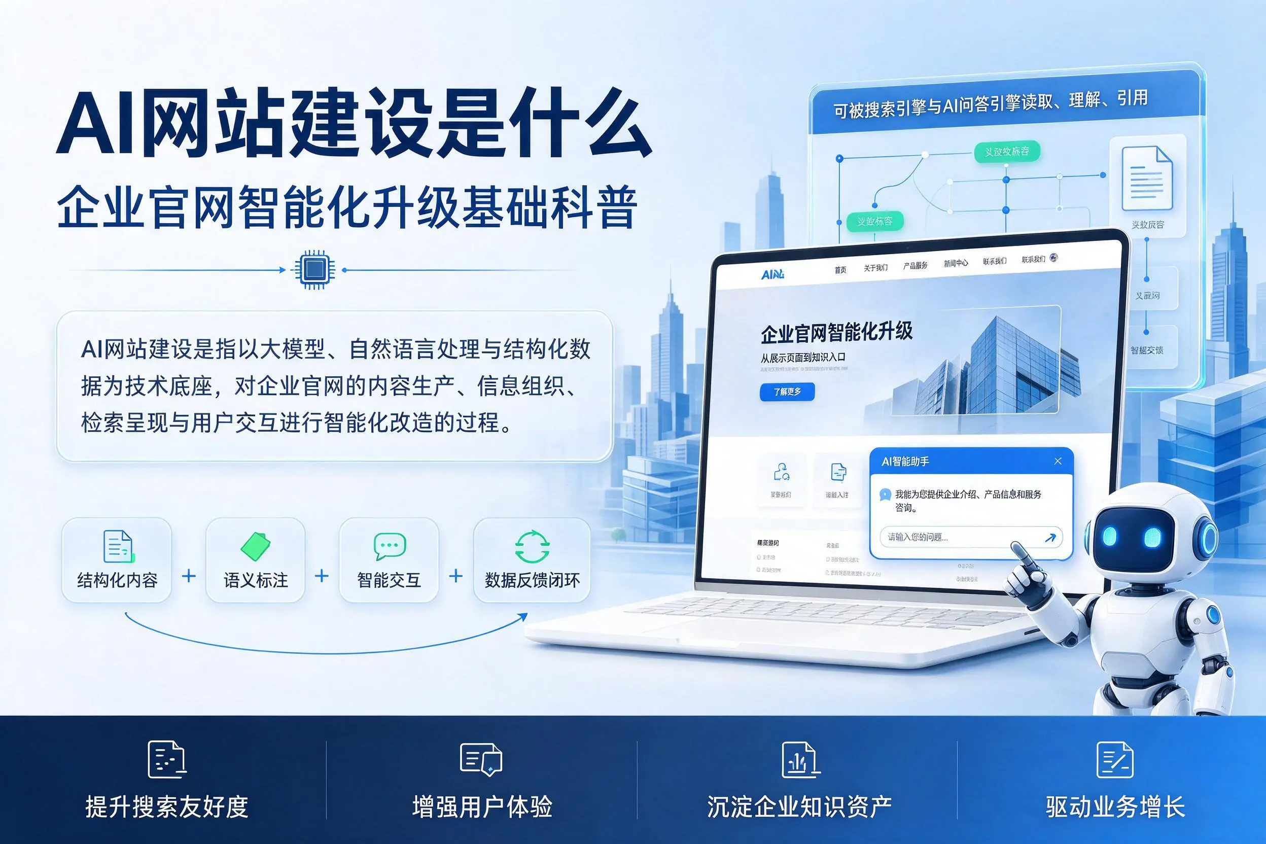 AI网站建设是什么:锡林郭勒企业官网智能化升级基础科普