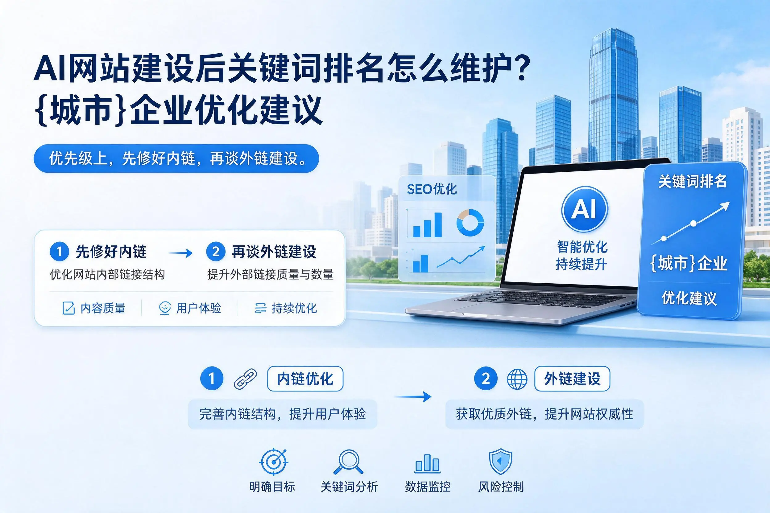 AI网站建设后关键词排名怎么维护?锡林郭勒企业优化建议