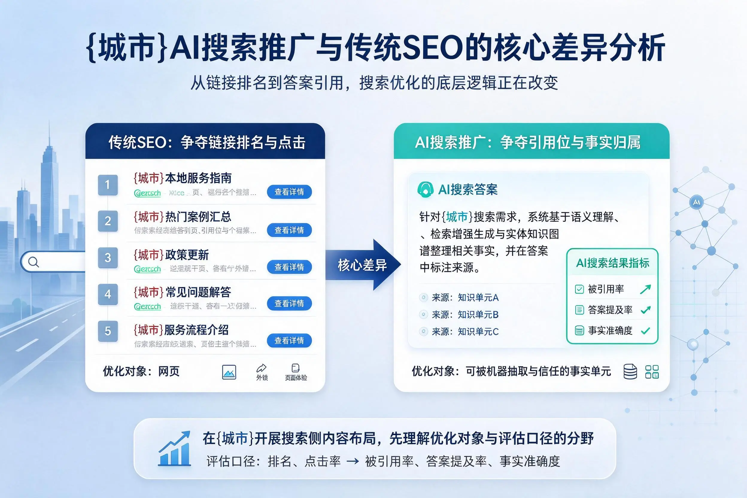 锡林郭勒AI搜索推广与传统SEO的核心差异分析
