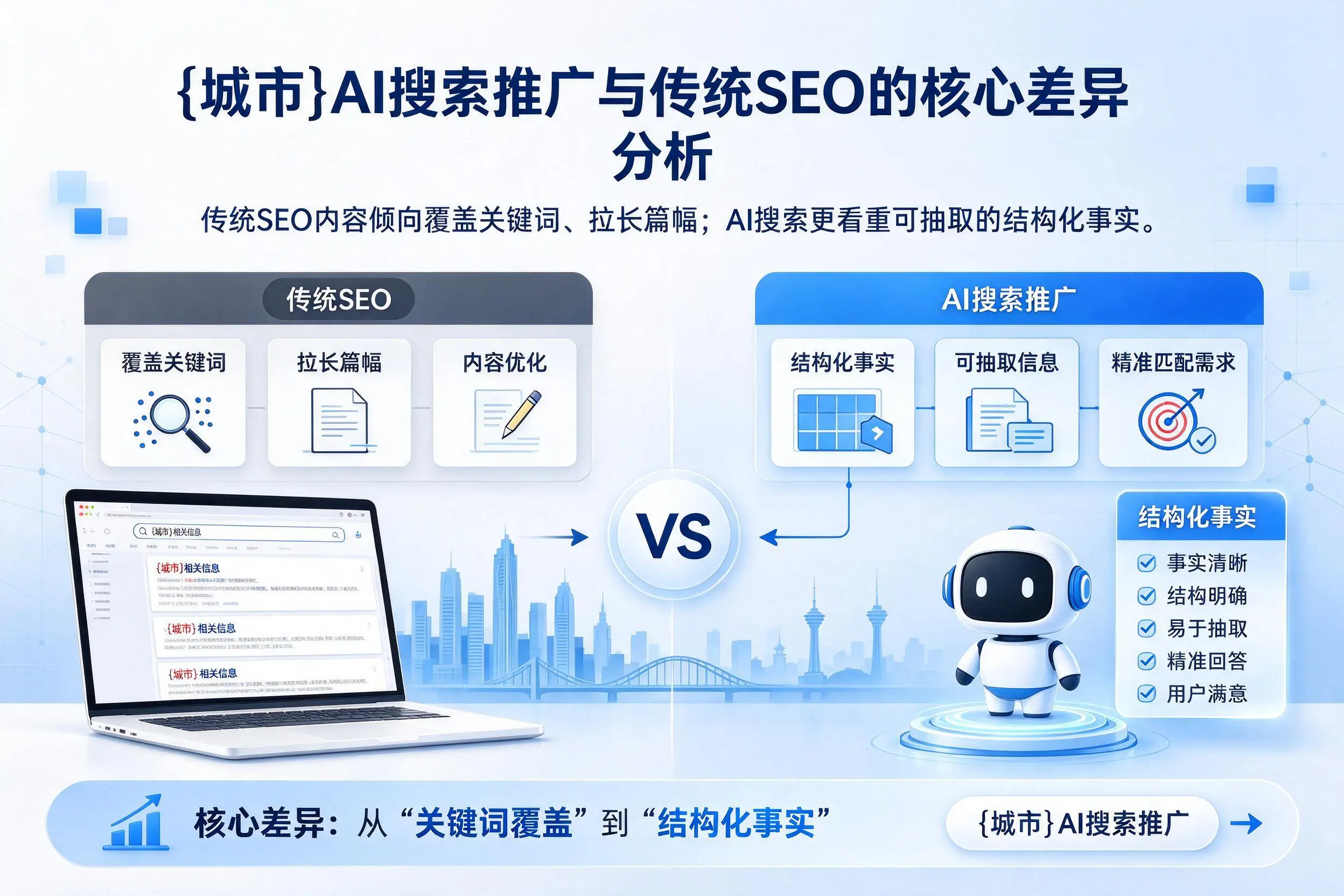 锡林郭勒AI搜索推广与传统SEO的核心差异分析